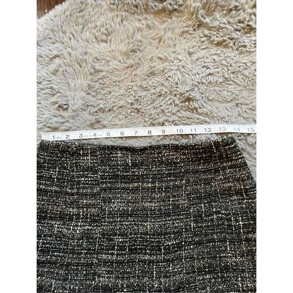 Nanette Lepore tweed linen and cotton knee length skirt size 2 - Picture 6 of 9